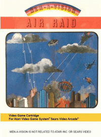 Air Raid Atari 2600 US box art
